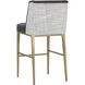 Joplin 41.5 inch Cantina Black / Vera White Pepper Barstool